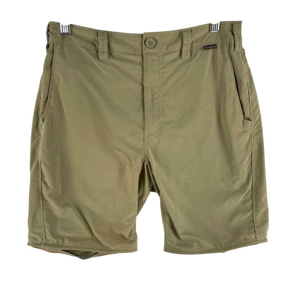 Simms Mens Superlight Fishing Shorts Size 30 Cork Tan Nylon 9 Inseam